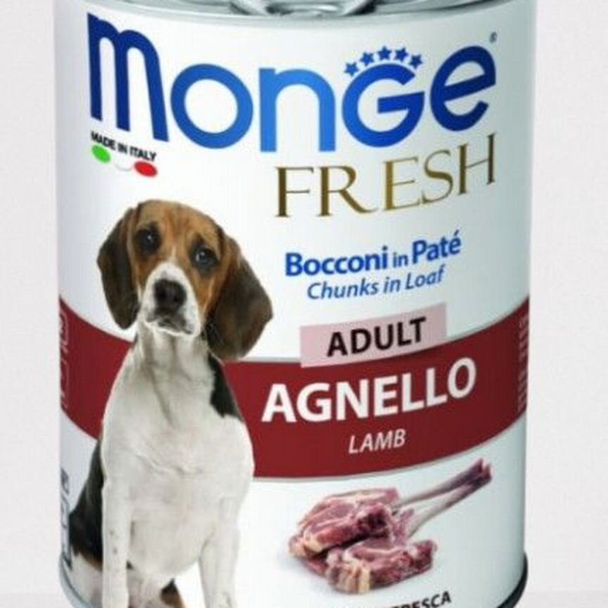 Консерва для собак Monge Dog Fresh (ягненок)