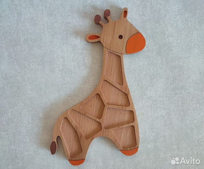Эко сортер Жираф деревянный