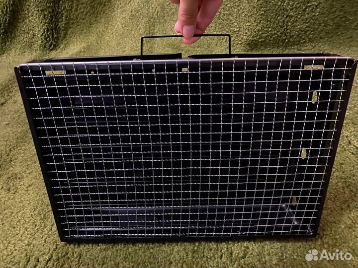 Мангал барбекю складной с решеткой и ручкой