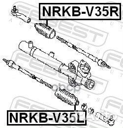 Пыльник рулевой рейки лев nrkbv35L Febest