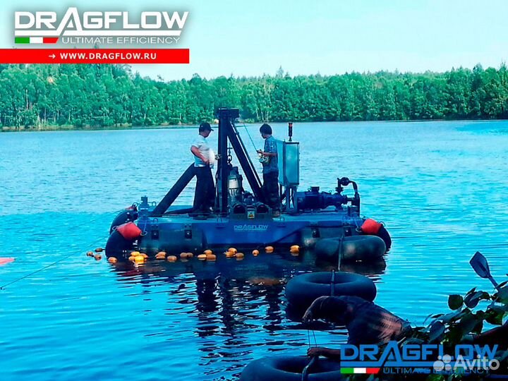 Мини-земснаряд DRP c насосом EL35B (140 м3/час)