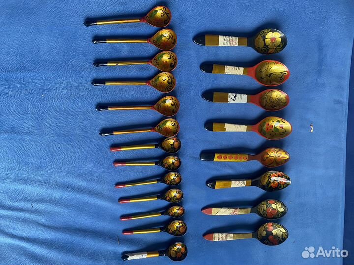 Ложки Хохломская распись 60-70х годов