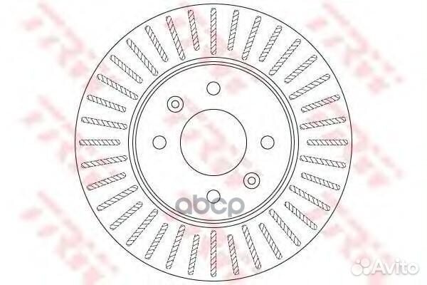 Диск тормозной перед TRW