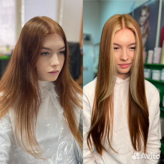 Окрашивание седины блонд аиртач