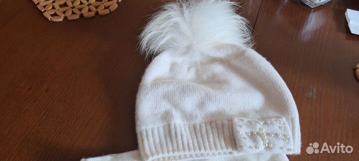 Комплект (шапка + шарф) р.L (54-58) демис