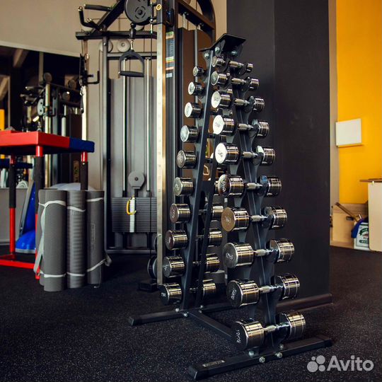 Подставка под гантельный ряд (на 10 пар, 1-10 кг)