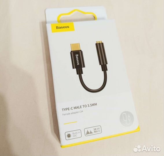 Baseus Переходник type c на 3,5 jack