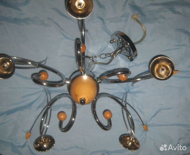 Хромированный каркас люстры - без патронов