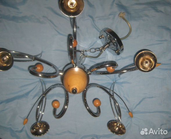 Хромированный каркас люстры - без патронов