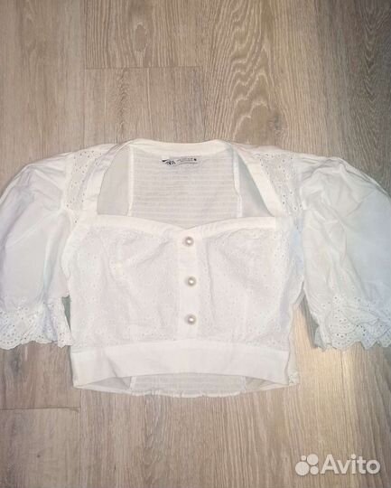 Топ zara stradivarius lime