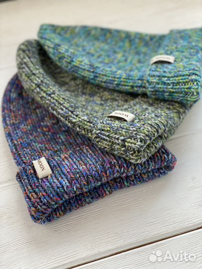 Шапка ручной работы из премиальной шерсти мериноса