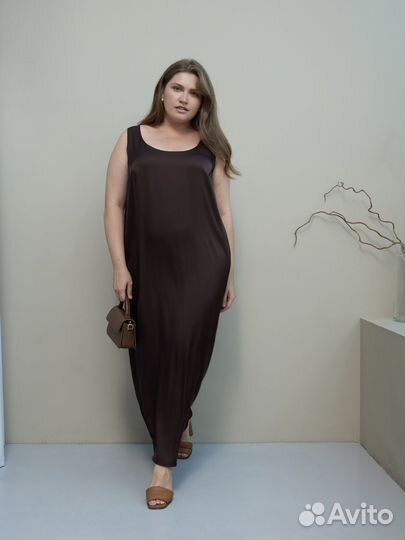 Платье комбинация Большие размеры Plus size