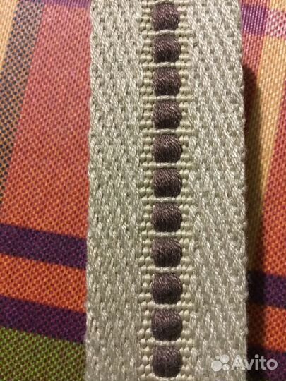 Ремень текстиль плетёный с элементами кож. зам