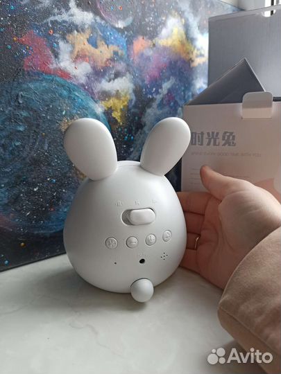 Зайка ночник, будильник, часы