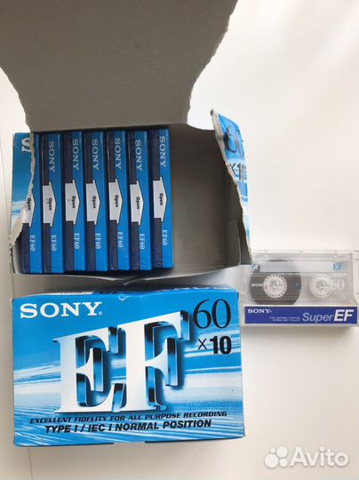 Аудиокассета sony C-60EFB