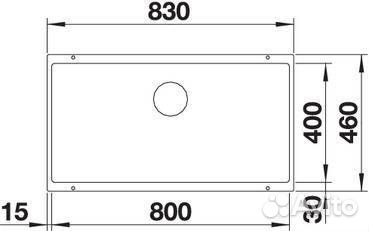 Мойка кухонная Blanco Subline 800-U 526005 черный