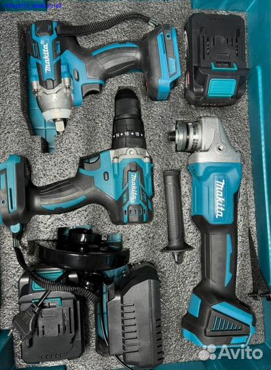 Набор Makita 3В1 Шуруповерт+ушм+Гайковерт