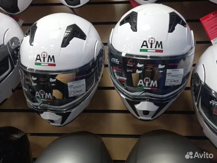 Шлем снегоходный Aim JK906 Black Glossy