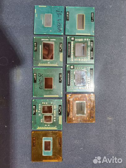Процессоры для ноутбуков Intel AMD