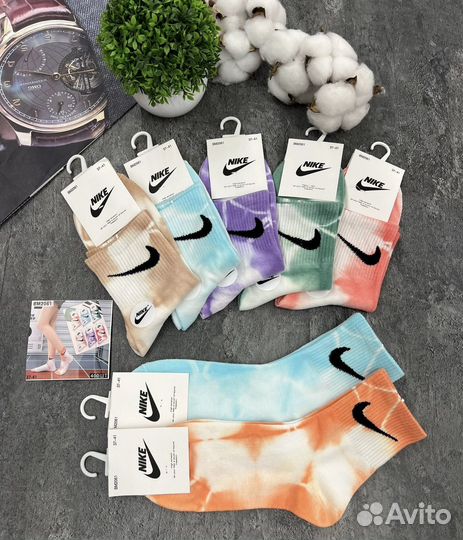 Носки nike тай дай
