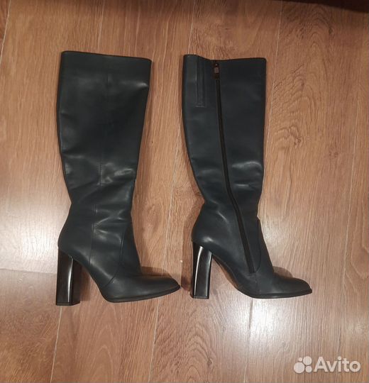 Сапоги женские зимние кожаные 39