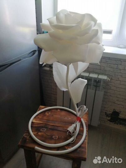 Светильник роза из изолона