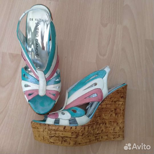 Босоножки на 37 - 37,5р нат.кожа