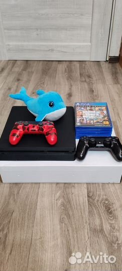 Sony playstation 4 slim 1tb с играми