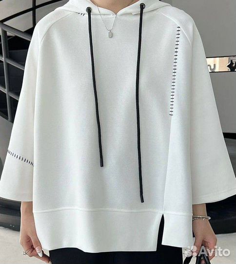 Худи с капюшоном,стильеы молодежный формат,46-54