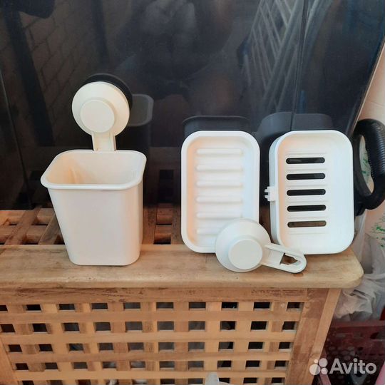 IKEA мыльница и стаканчик для щёток