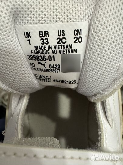 Кеды puma, на девочку