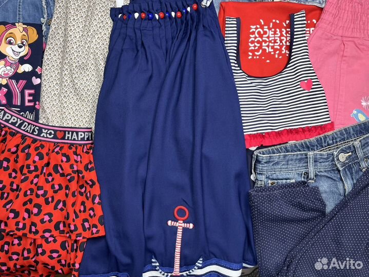 Пакет фирменных летних вещей для девочки 122-128