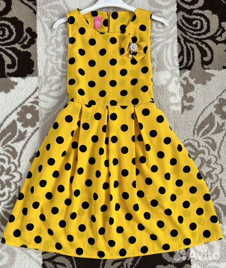 Платье нарядное в стиле «стиляги». 8-10 лет