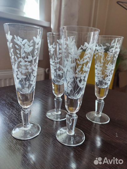 Хрустальные фужеры бокалы СССР