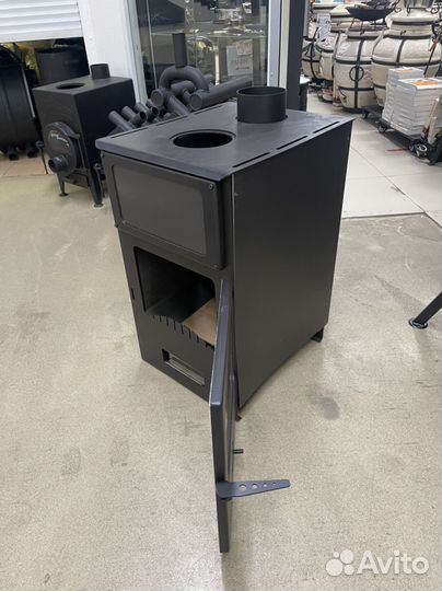 Печь камин дровяная