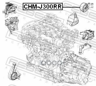 Опора двигателя opel astra J/zafira C/ chevrole