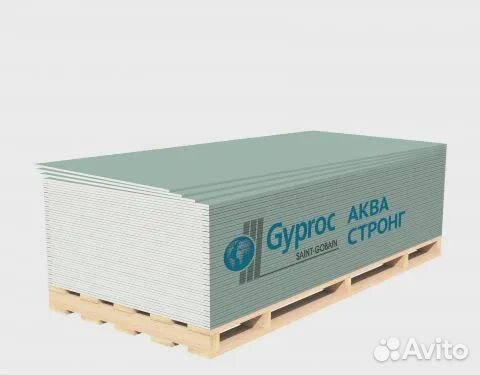 Гипсокартон Гипрок Аква Стронг лонг 3000х1200х15 м
