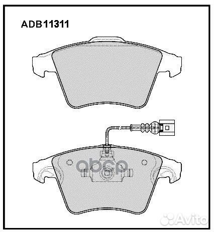 Колодки тормозные дисковые перед ADB11311