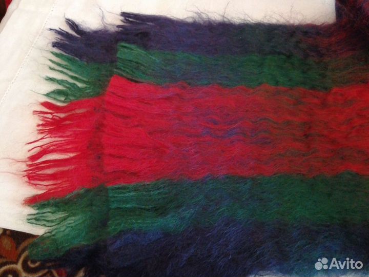 Шарф мужской новый. Мохеровый. Индия