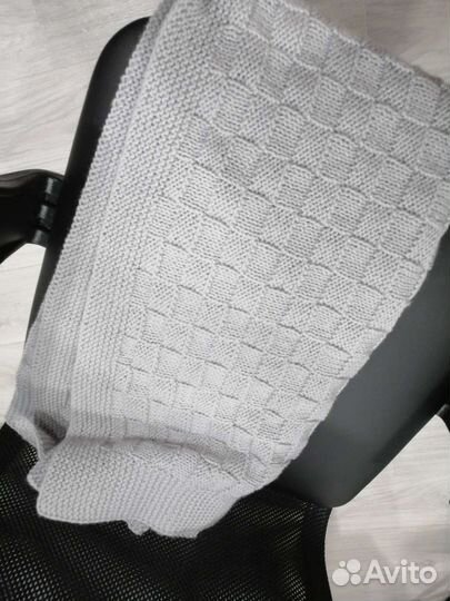 Плед детский вязаный ручная работа