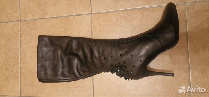 Сапоги с бисером, 38 размера