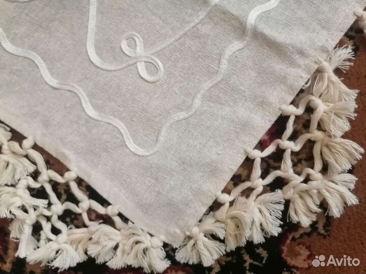 Скатерть льняная новая