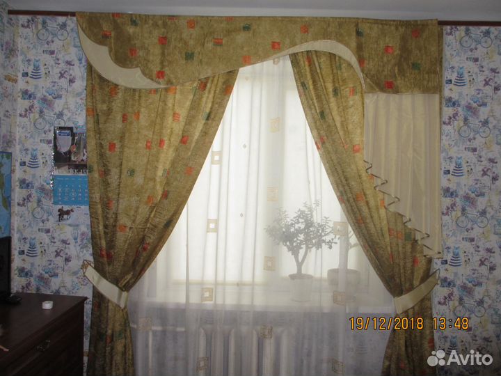 Комплект штор, б/у