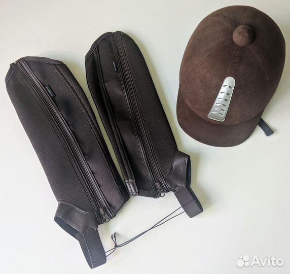 Шлем,краги конный спорт Fouganza