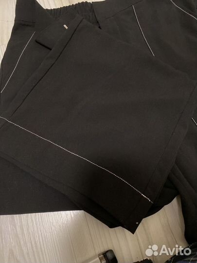 Брюки женакие широкие на высокой талии