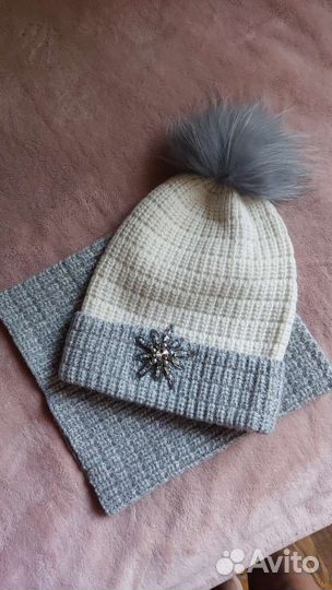 Новая Шапка+снуд 54-56 Noble people