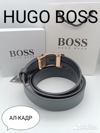 Ремень мужской hugo boss натуральная кожа люкс