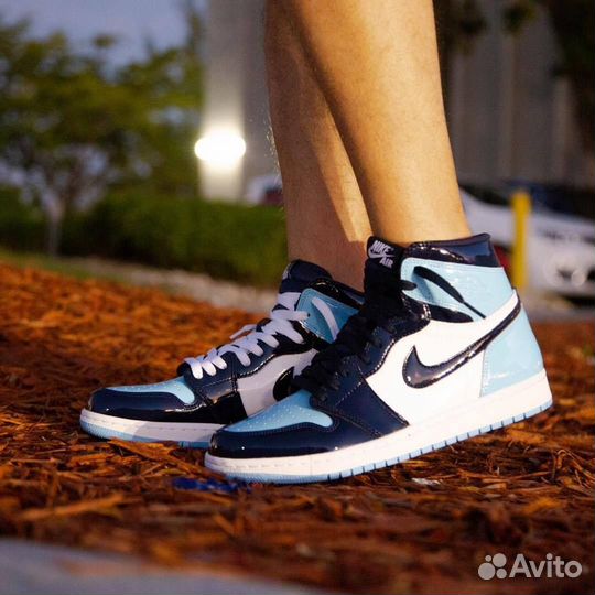 Кроссовки Air Jordan 1 Blue Chill (36-45)