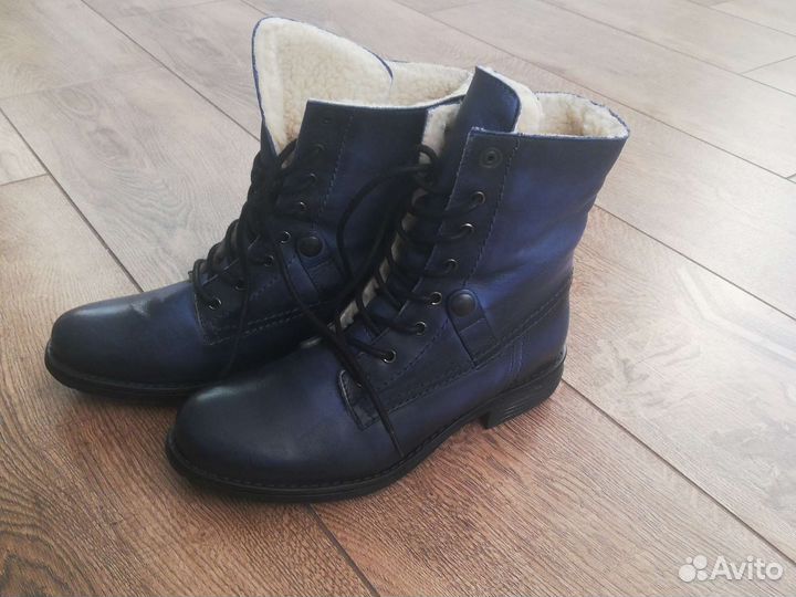 Новые зимние кожаные ботинки Etaloni