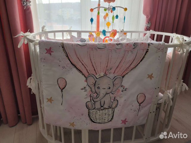 Детская кроватка трансформер с маятником 7в 1